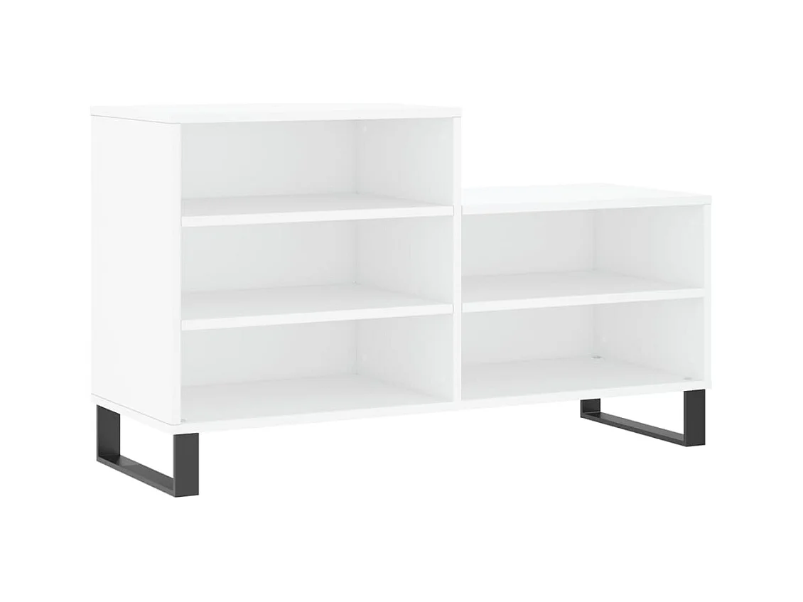 Armoire à chaussures Blanc 102x36x60 cm Bois d'ingénierie