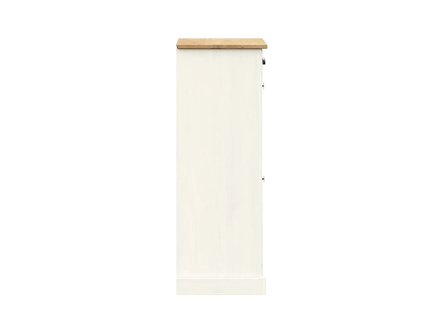 Armoire à chaussures 60x35x96 cm blanc bois massif de pin