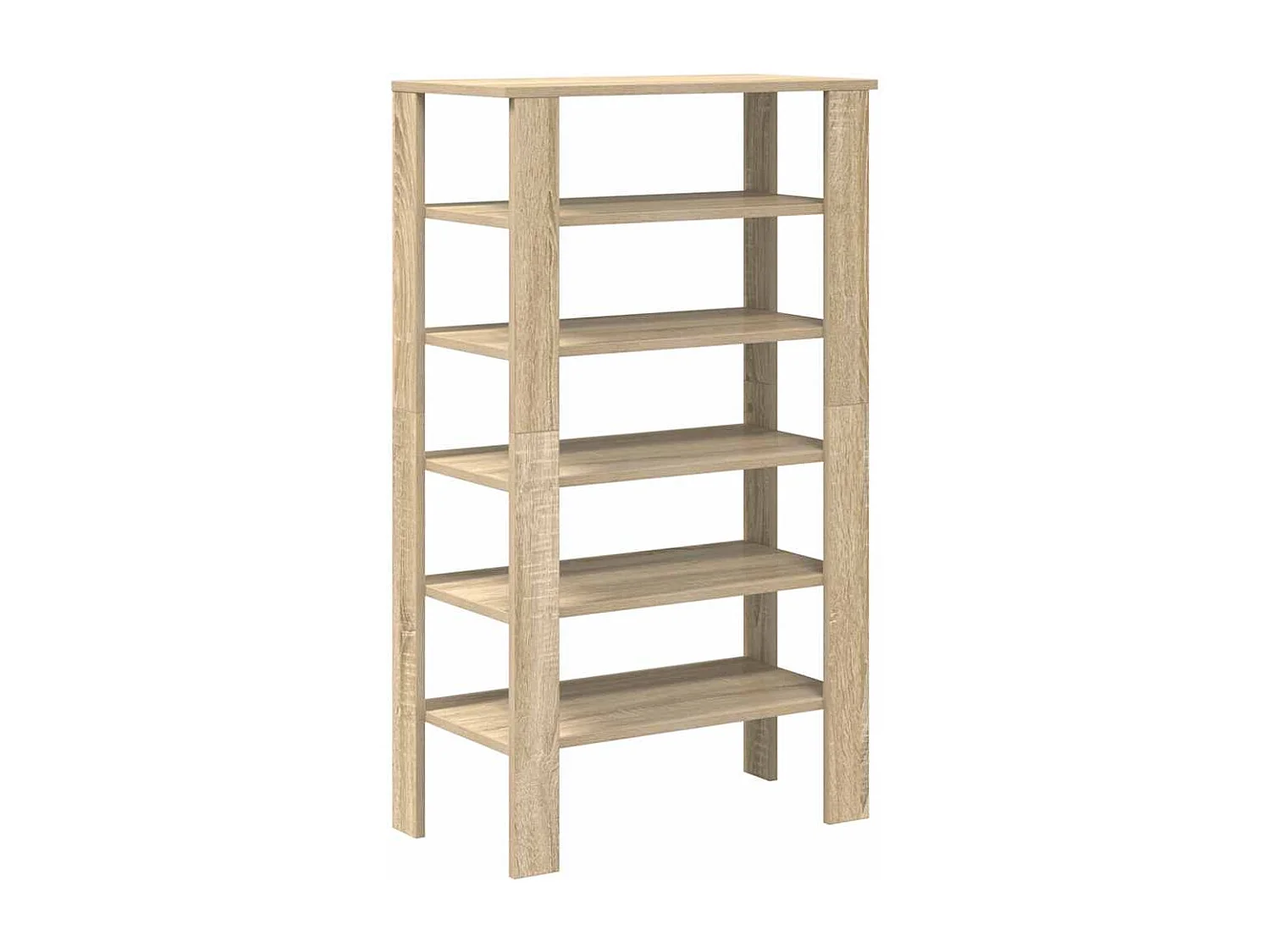 Étagère à chaussures chêne sonoma 61x32x105cm bois d'ingénierie