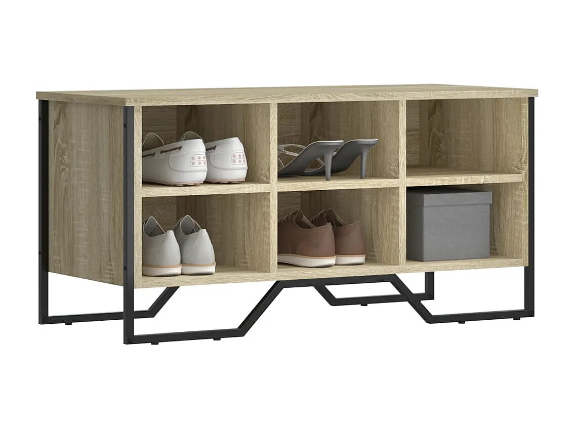 Zapatero de roble Sonoma 90x38x45,5 cm