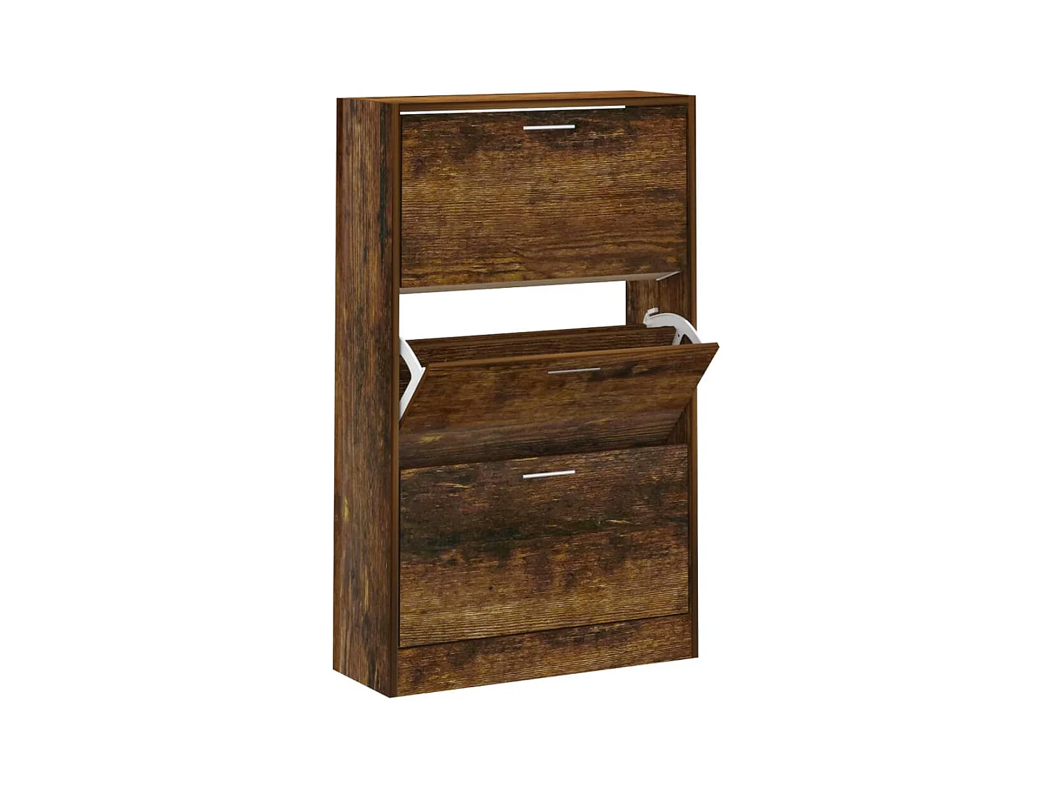 Armoire à chaussures Chêne fumé 63x24x103 cm Bois d'ingénierie