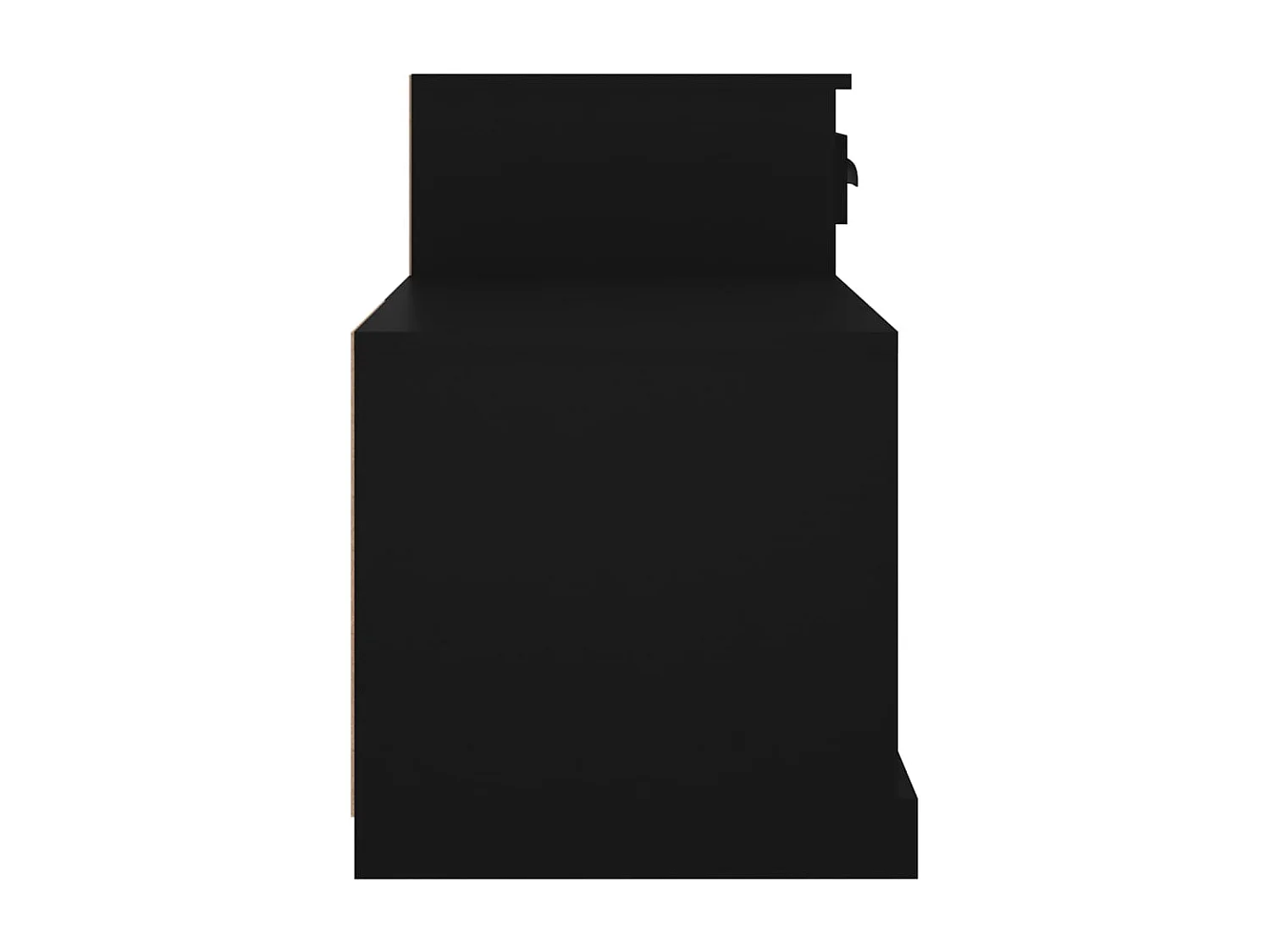 Scarpiera nera 100x42x60 cm in legno ingegnerizzato