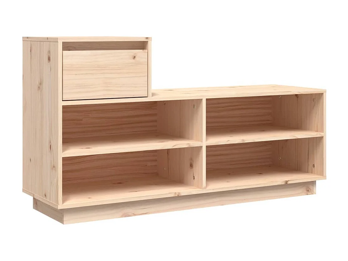 Zapatero 110x34x61 cm Madera maciza de pino