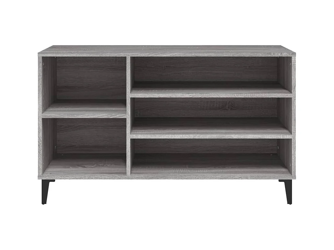 Sonoma grijze schoenenkast 102x36x60 cm Technisch hout