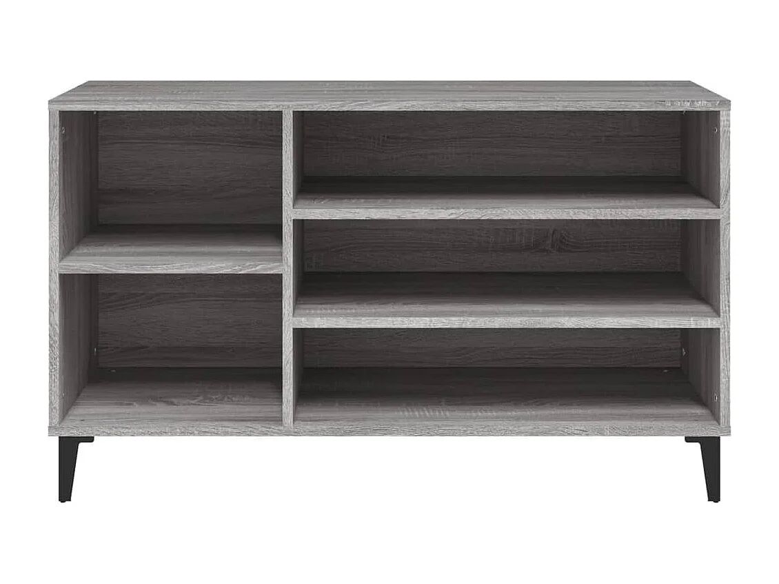 Armoire à chaussures Sonoma gris 102x36x60 cm Bois d'ingénierie