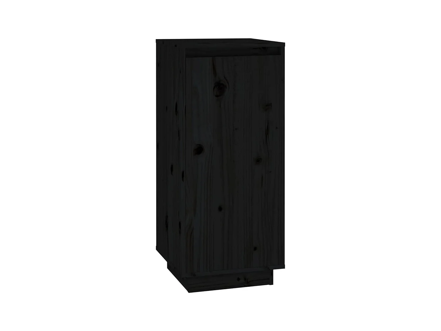 Armoire à chaussures Noir 35x35x80 cm Bois de pin massif