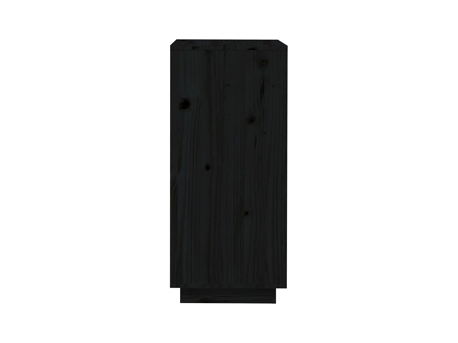 Armoire à chaussures Noir 35x35x80 cm Bois de pin massif