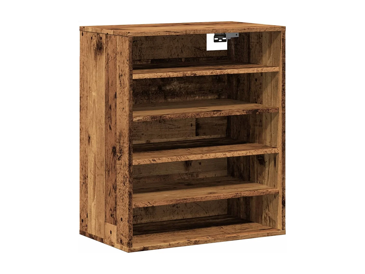 Armoire à chaussures vieux bois 60x35x70 cm bois d'ingénierie