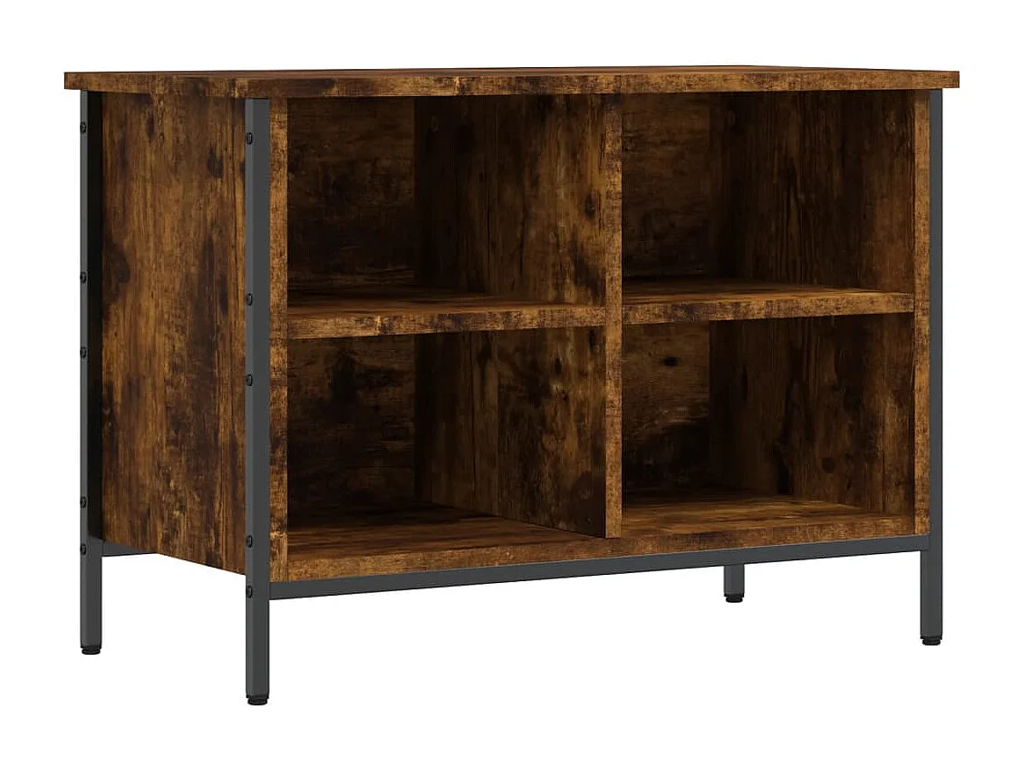 Armoire à chaussures chêne fumé 69x35x50 cm bois d'ingénierie