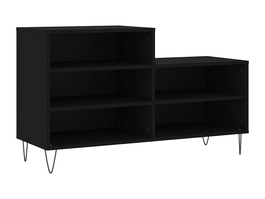 Armoire à chaussures Noir 102x36x60 cm Bois d'ingénierie
