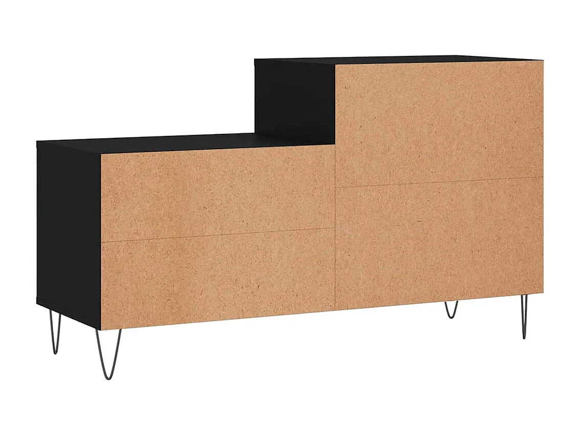 Armoire à chaussures Noir 102x36x60 cm Bois d'ingénierie