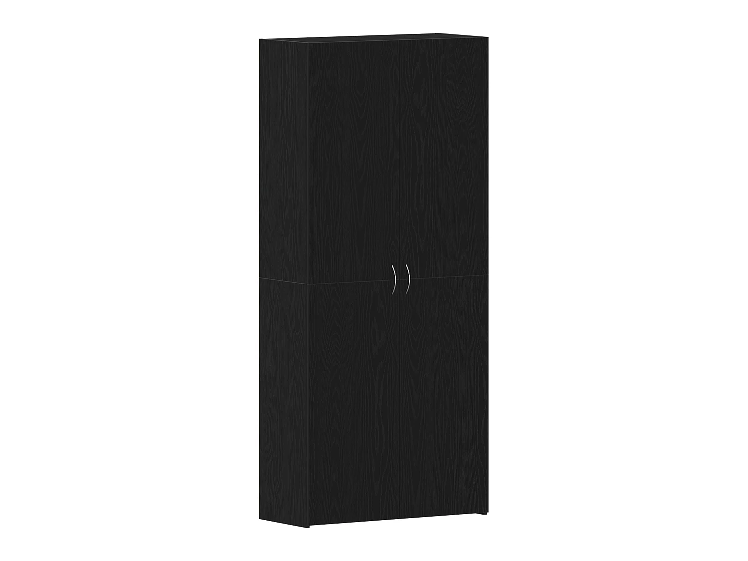 Cabinet à chaussures Noir Chêne 80x35,5x180 cm Bois d'ingénierie