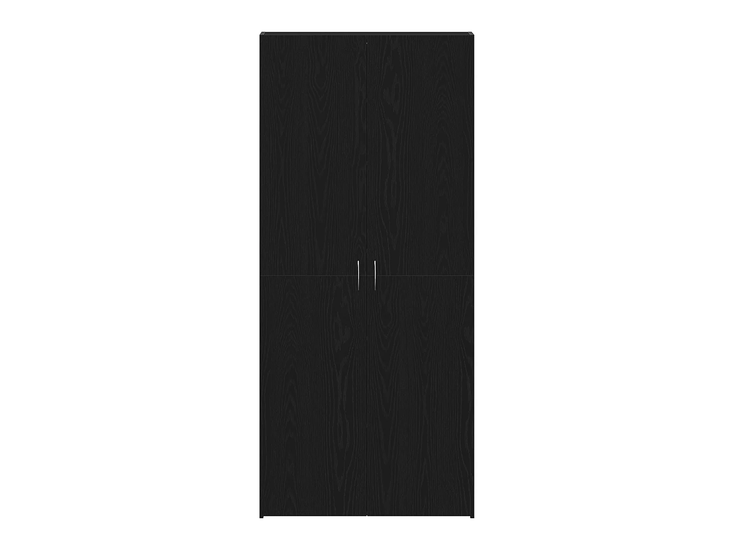 Cabinet à chaussures Noir Chêne 80x35,5x180 cm Bois d'ingénierie