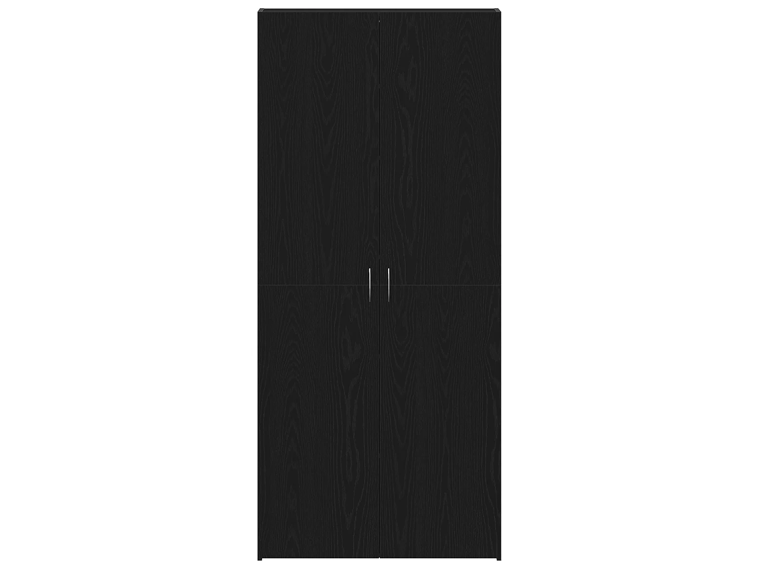 Cabinet à chaussures Noir Chêne 80x35,5x180 cm Bois d'ingénierie