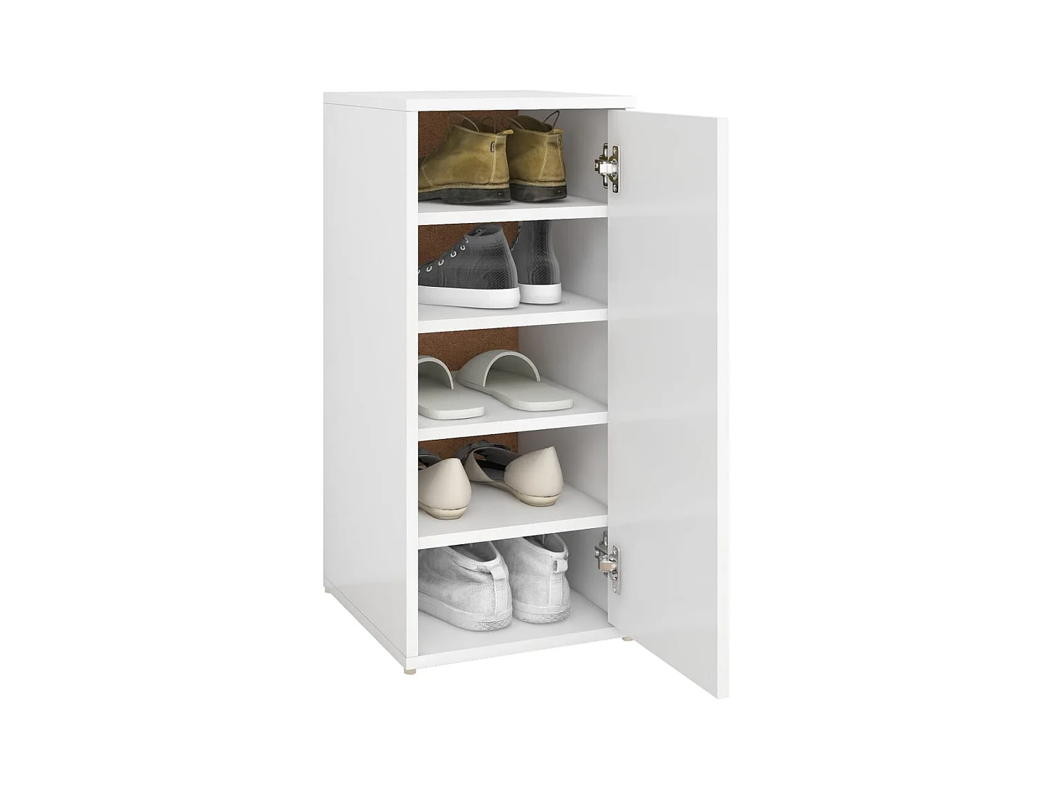Armoire à chaussures Blanc 32x35x70 cm Bois d’ingénierie