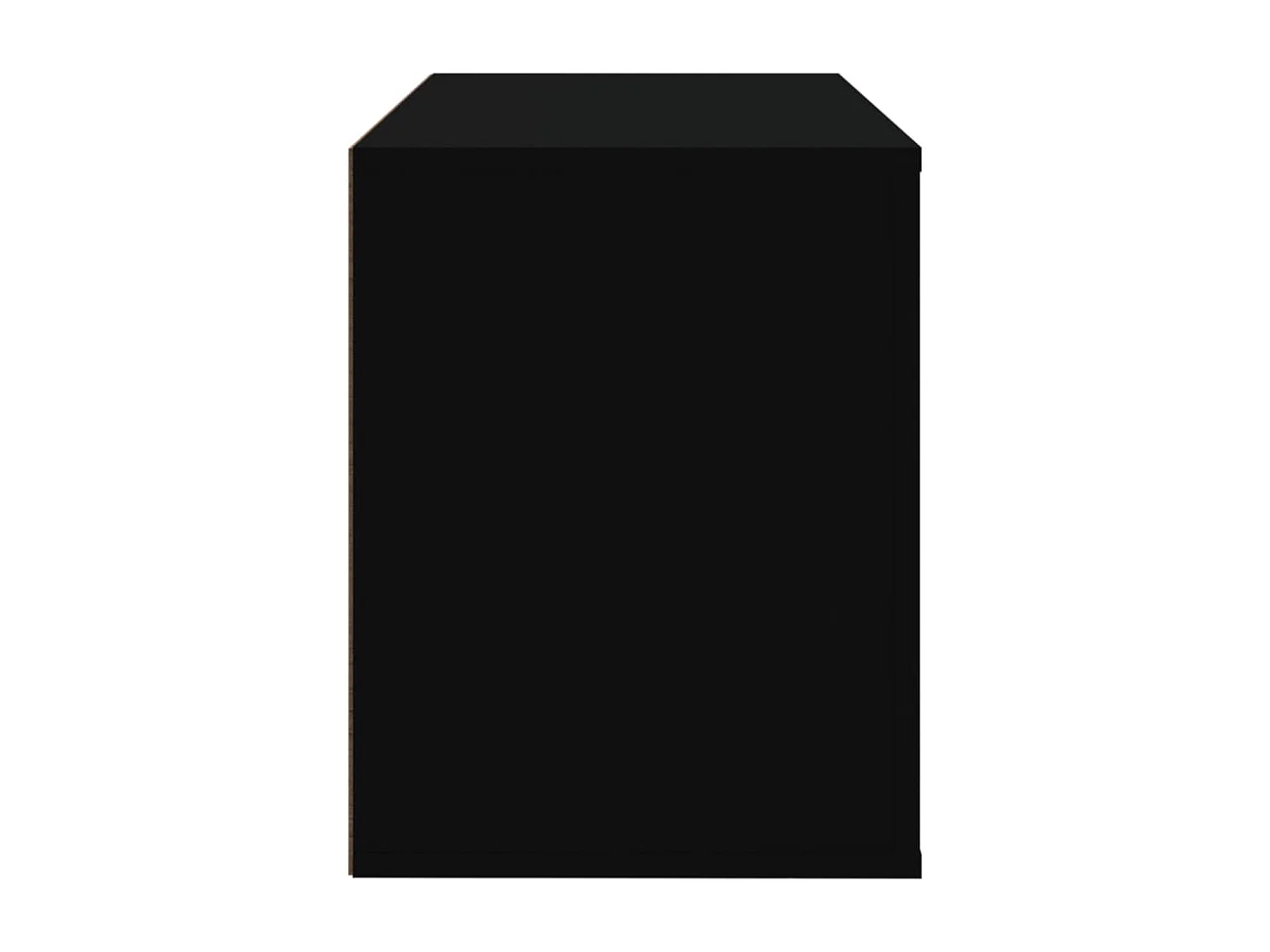 Armoire à chaussures Noir 80x35x45 cm Bois d'ingénierie