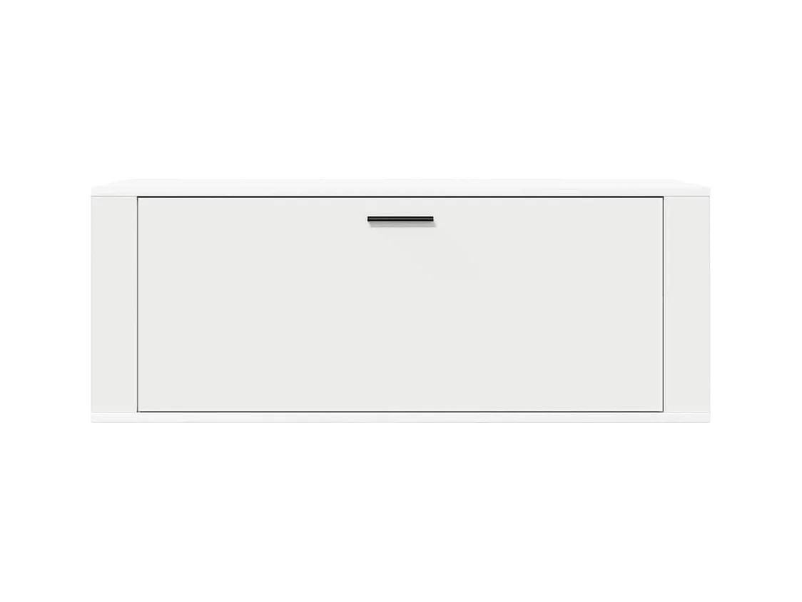 Armoire à chaussures murale Blanc 100x35x38cm Bois d'ingénierie