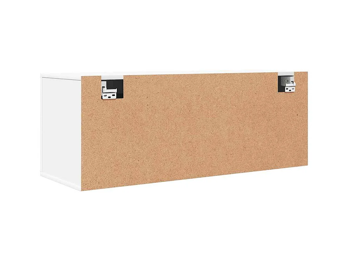 Armoire à chaussures murale Blanc 100x35x38cm Bois d'ingénierie