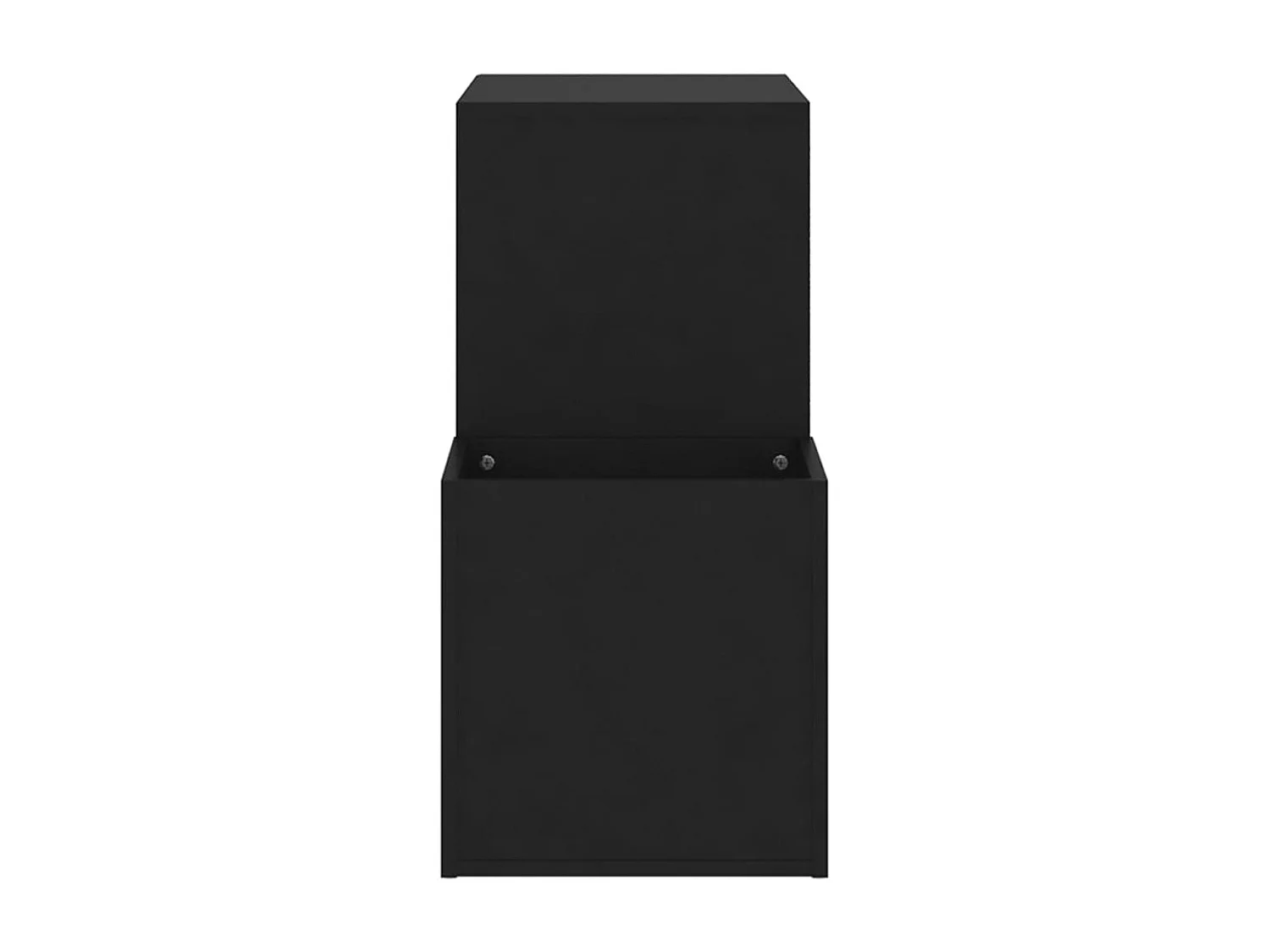 Scarpiera da ingresso in legno ingegnerizzato nero