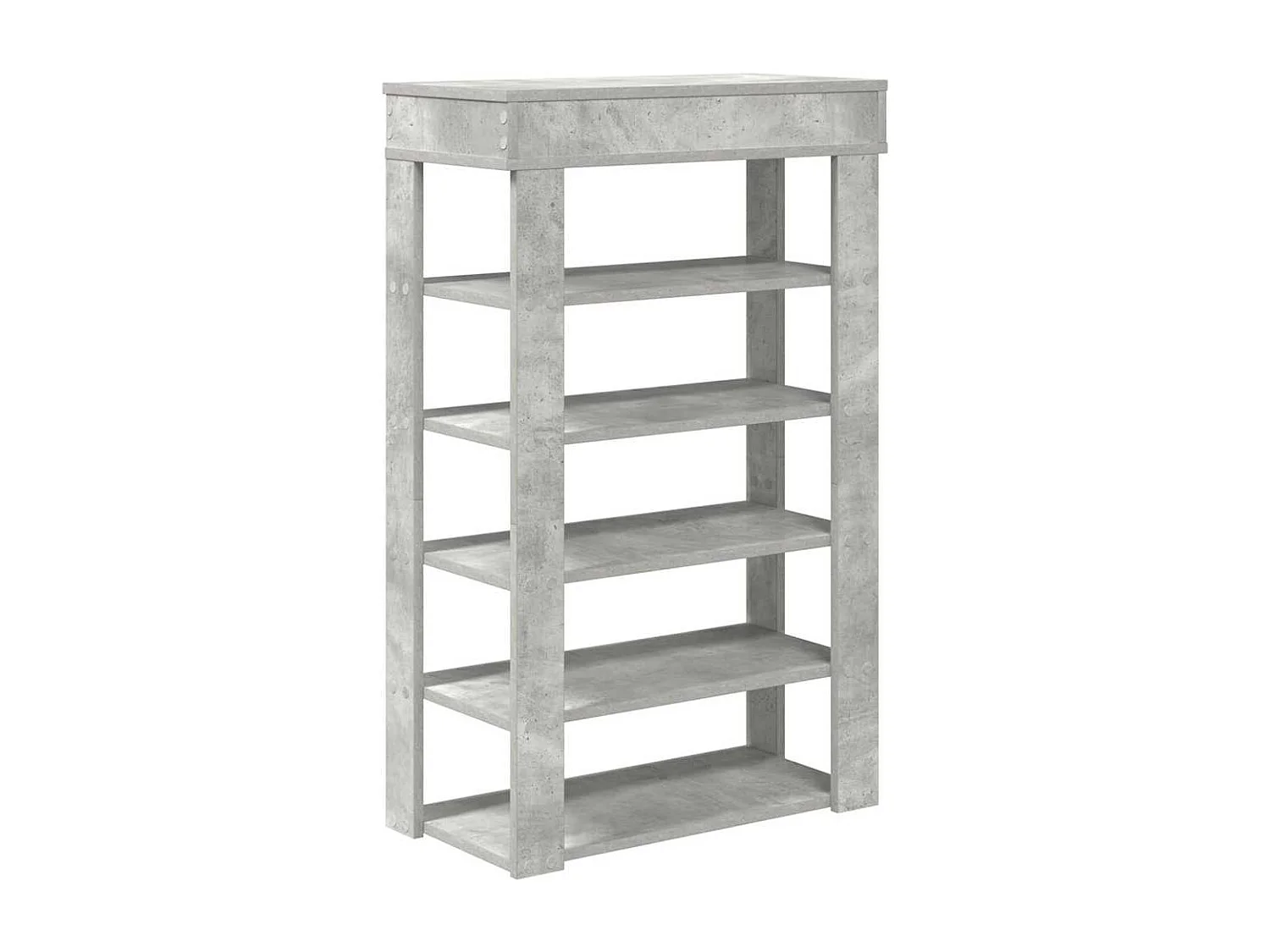 Étagère à chaussures gris béton 60x30x98 cm bois d'ingénierie