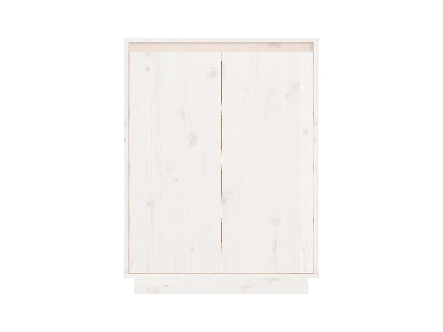 Armoire à chaussures Blanc 60x35x80 cm Bois de pin massif