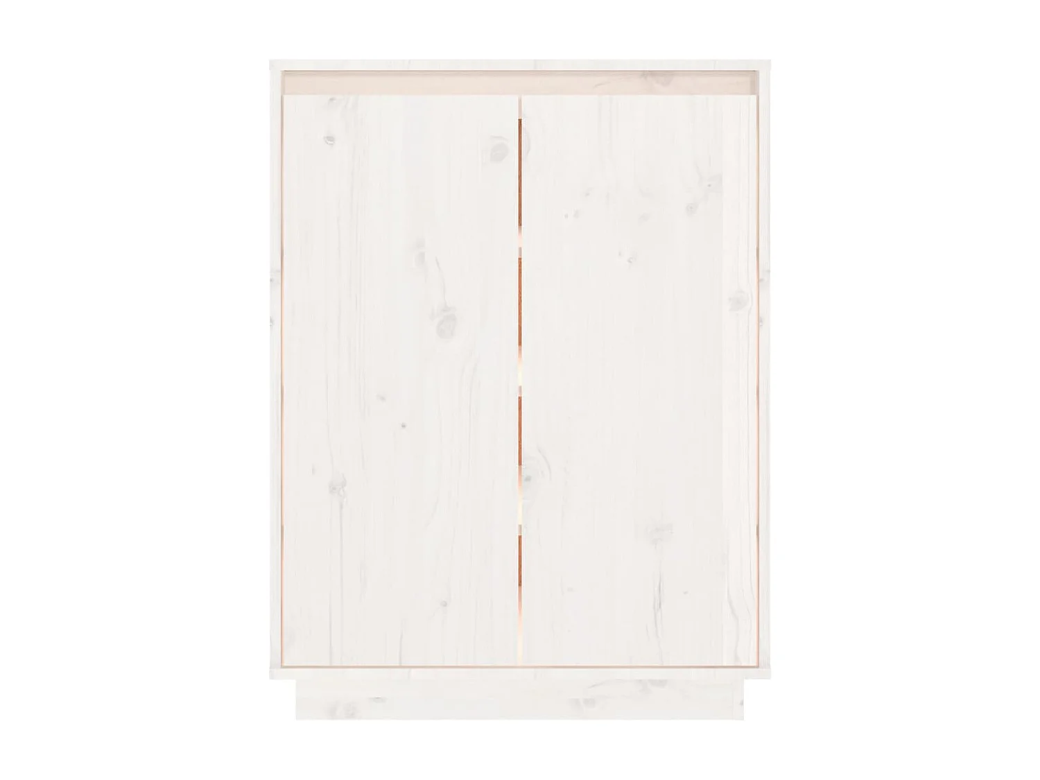 Zapatero blanco 60x35x80 cm Madera maciza de pino