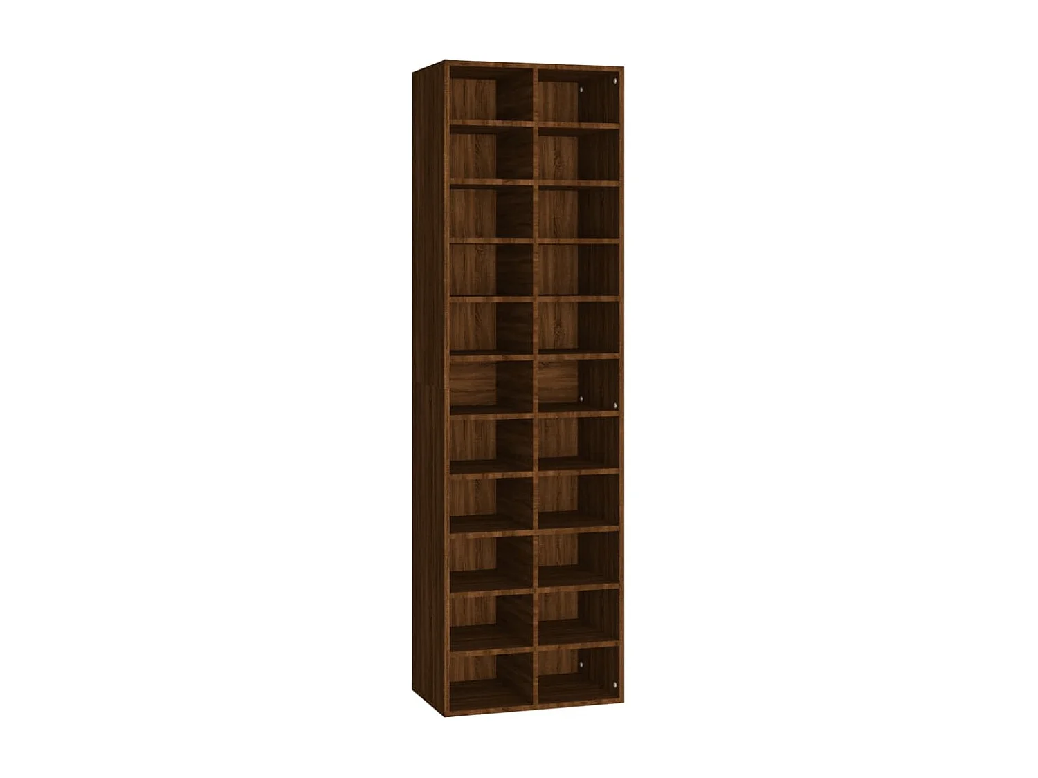 Schuhschrank Braune Eiche 54x34x183 cm Holzwerkstoff