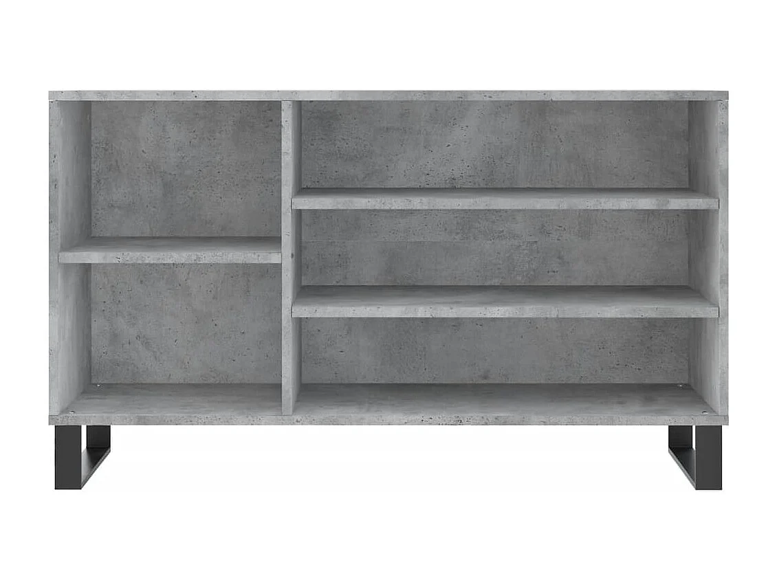 Armoire à chaussures Gris béton 102x36x60 cm Bois d'ingénierie