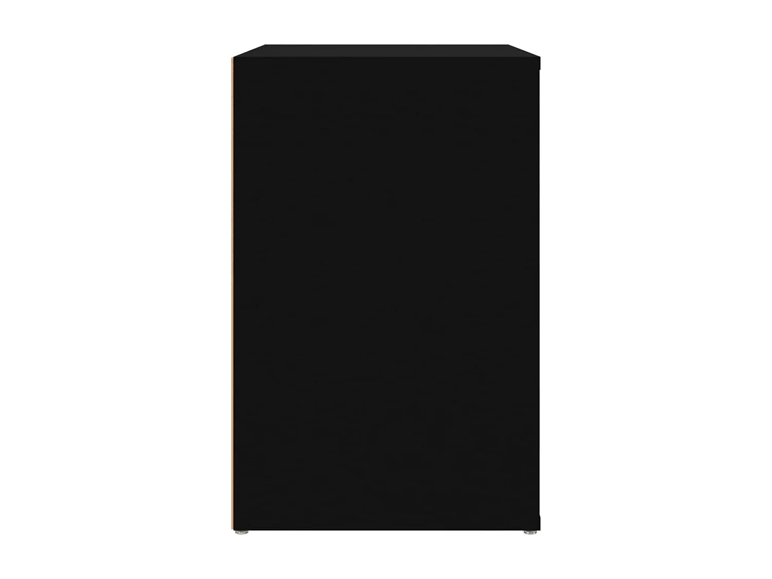 Scarpiera nera 130x35x54 cm Legno ingegnerizzato