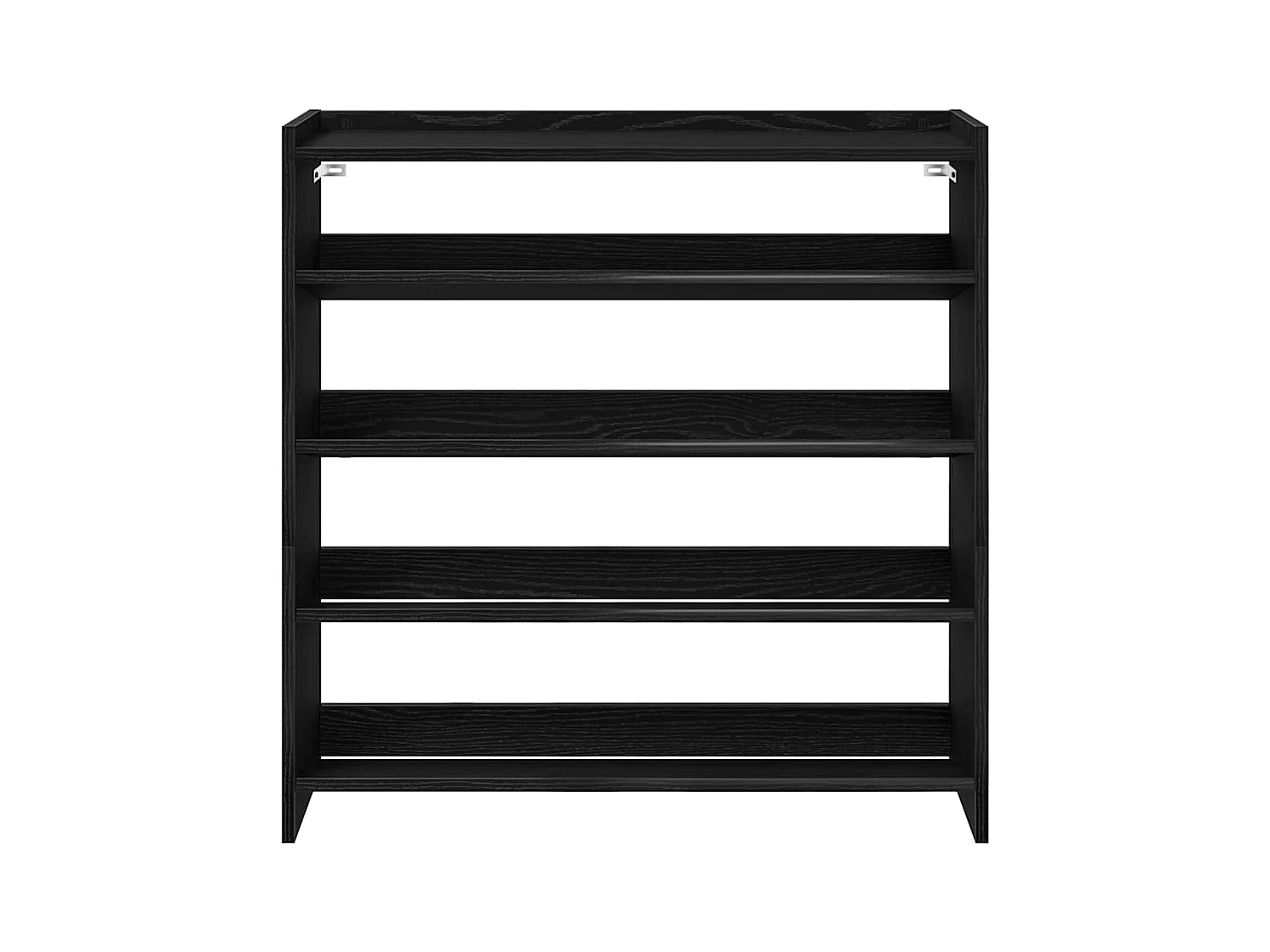 Étagère à chaussures noir 80x25x81 cm bois d'ingénierie