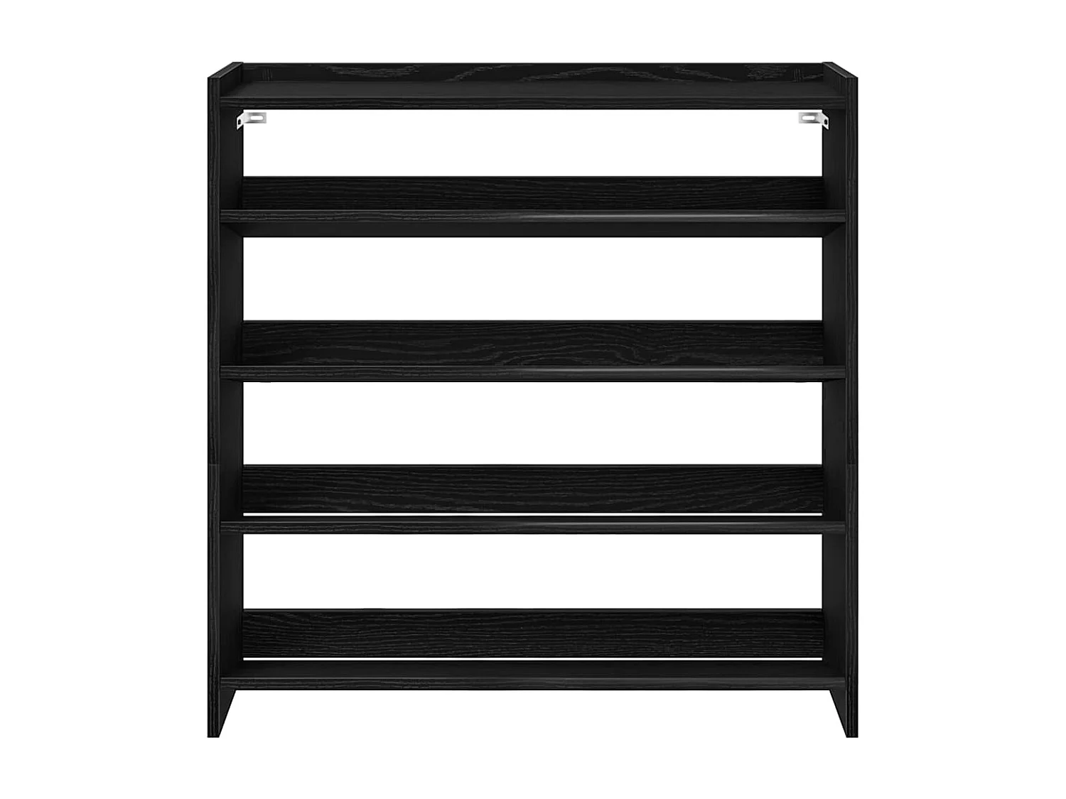 Étagère à chaussures noir 80x25x81 cm bois d'ingénierie