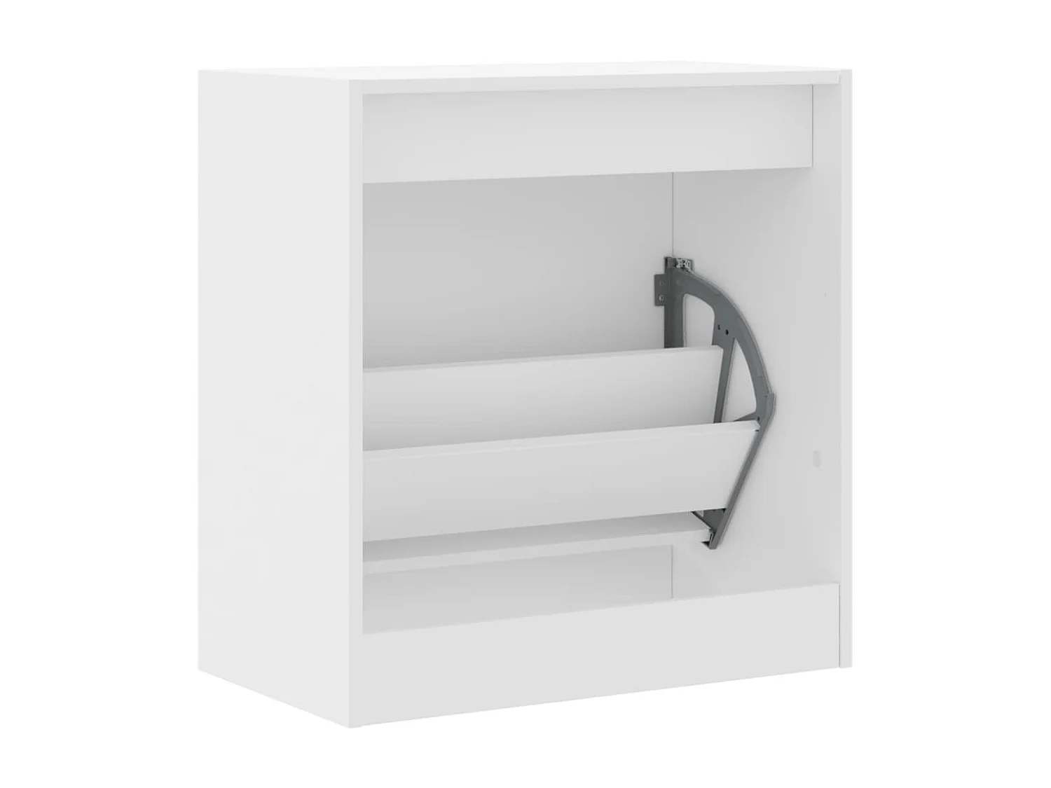 Armoire à chaussures blanc 60x34x63,5 cm bois d'ingénierie