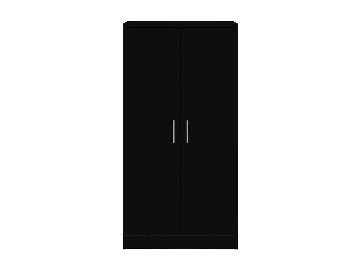 Zwarte schoenenkast 55x35x108 cm Technisch hout