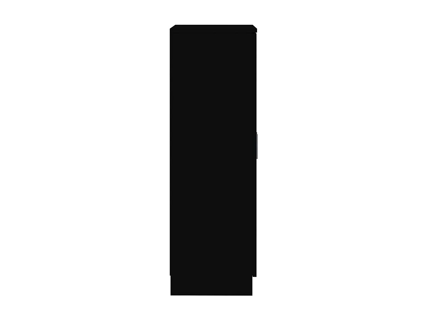 Zwarte schoenenkast 55x35x108 cm Technisch hout