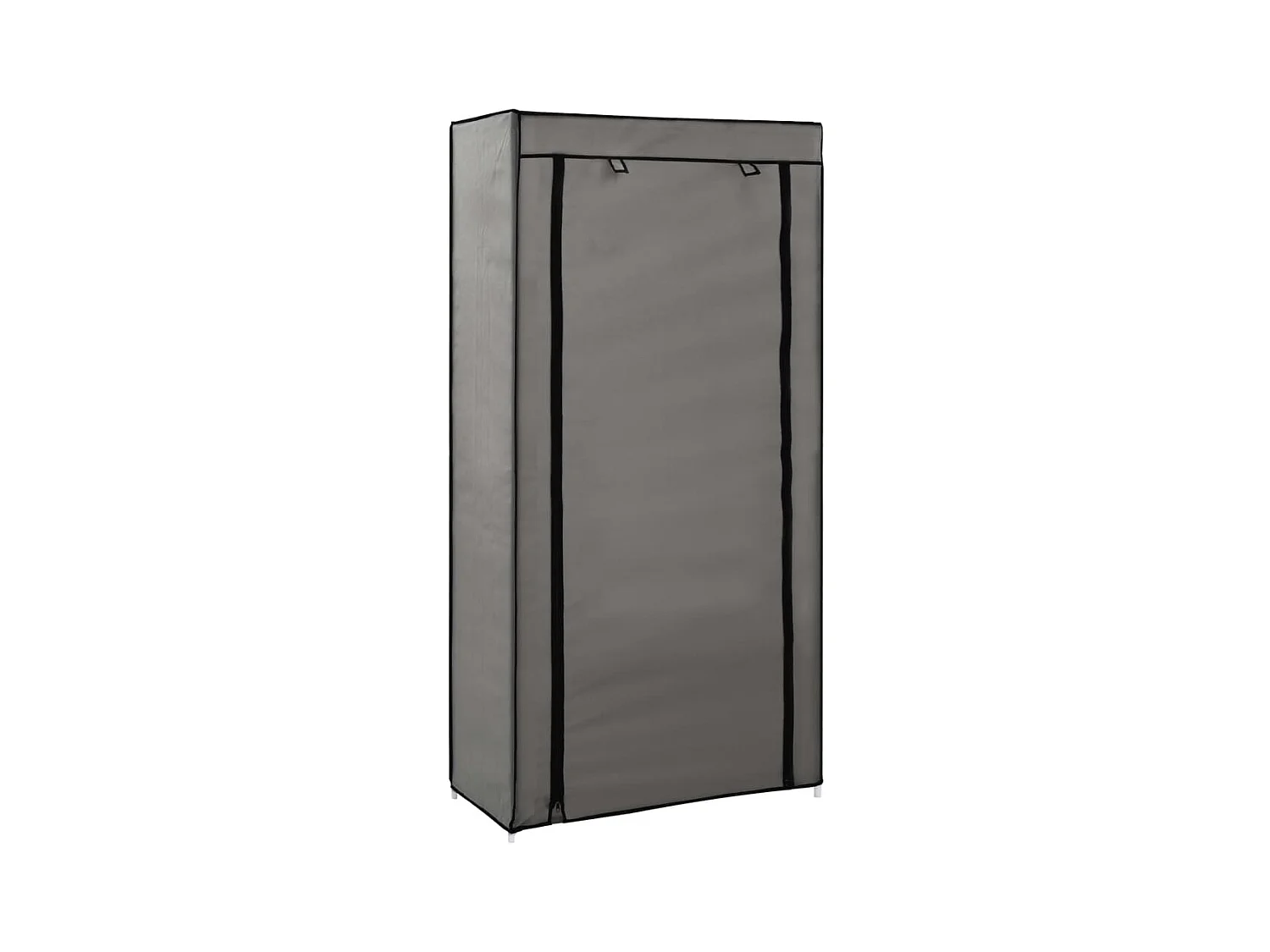 Armoire à chaussures avec housse Gris 58x28x106 cm Tissu