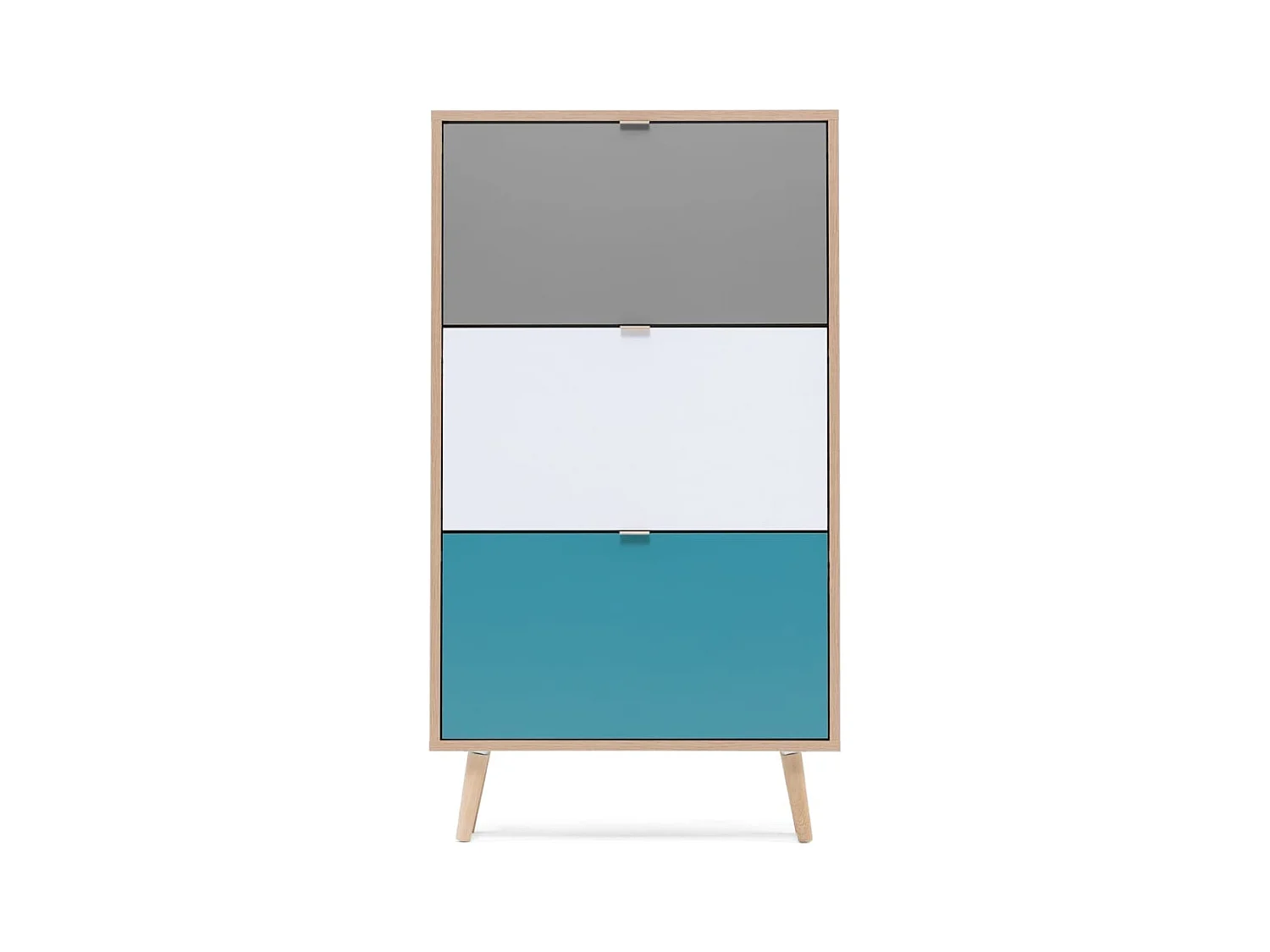 Armoire à chaussures C-uba 42 Chêne Sonoma et tricolore