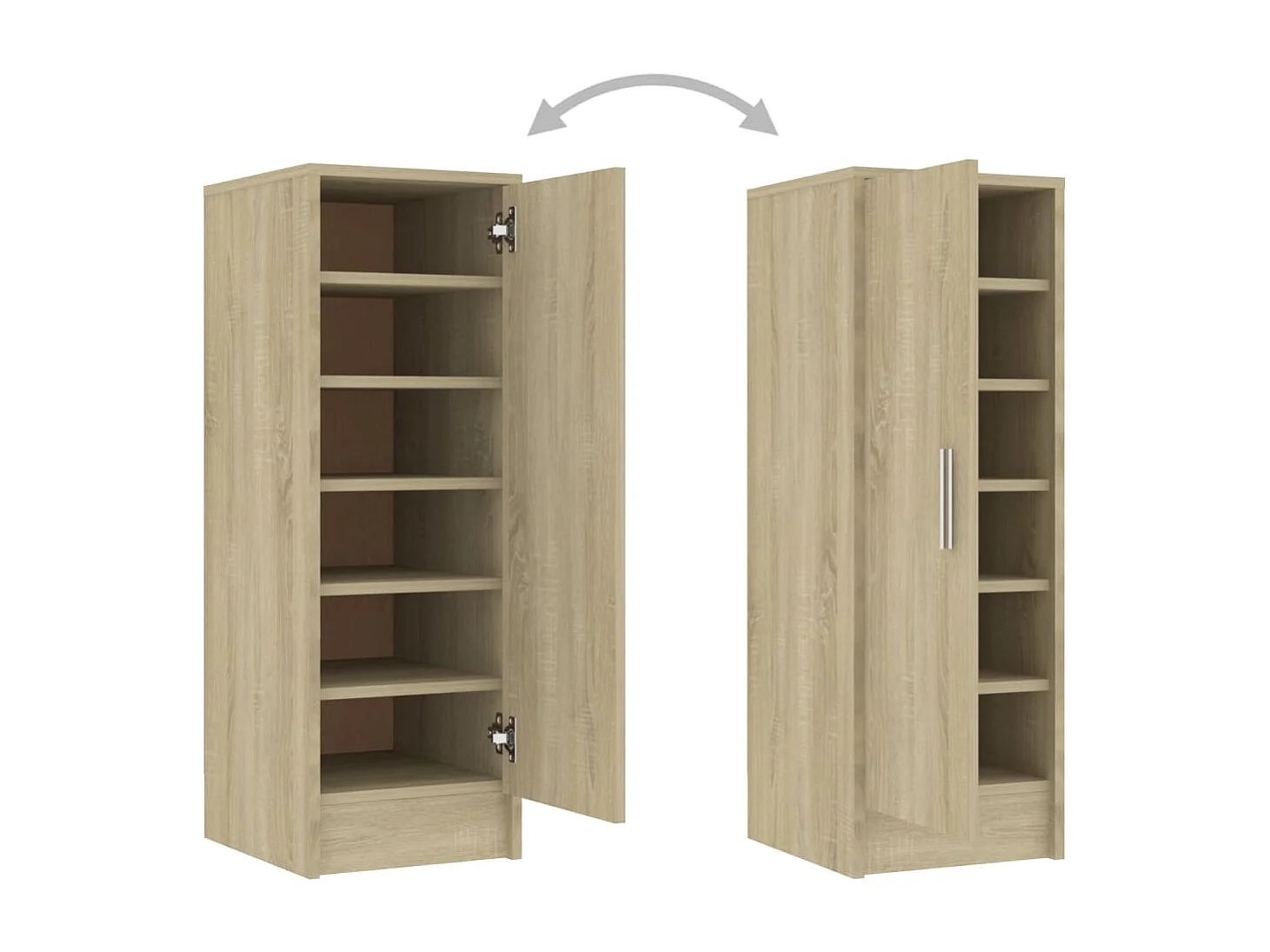 Armoire à chaussures Chêne Sonoma 32x35x92 cm Bois d’ingénierie