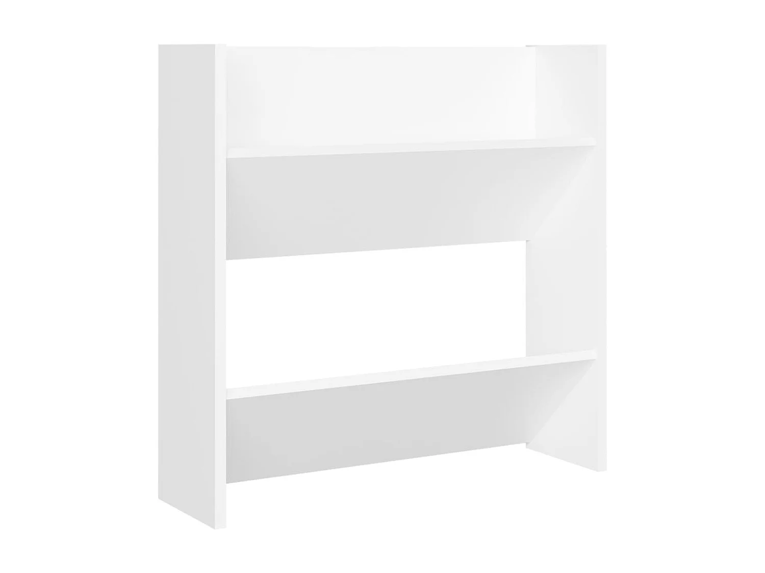 Armoires à chaussures murales 4 pcs blanc bois d'ingénierie