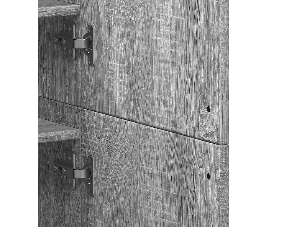 Scarpiera Sonoma grigia 80x39x178 cm in legno ingegnerizzato