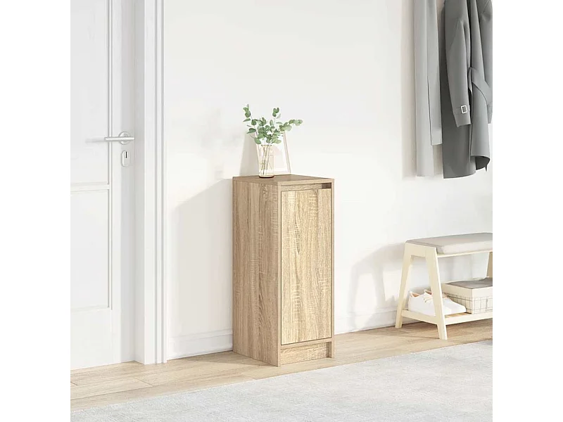 Scarpiera in rovere Sonoma 29,5x34x76 cm in legno ingegnerizzato