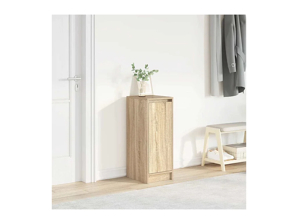 Armoire à chaussures chêne sonoma 29,5x34x76 cm bois ingénierie