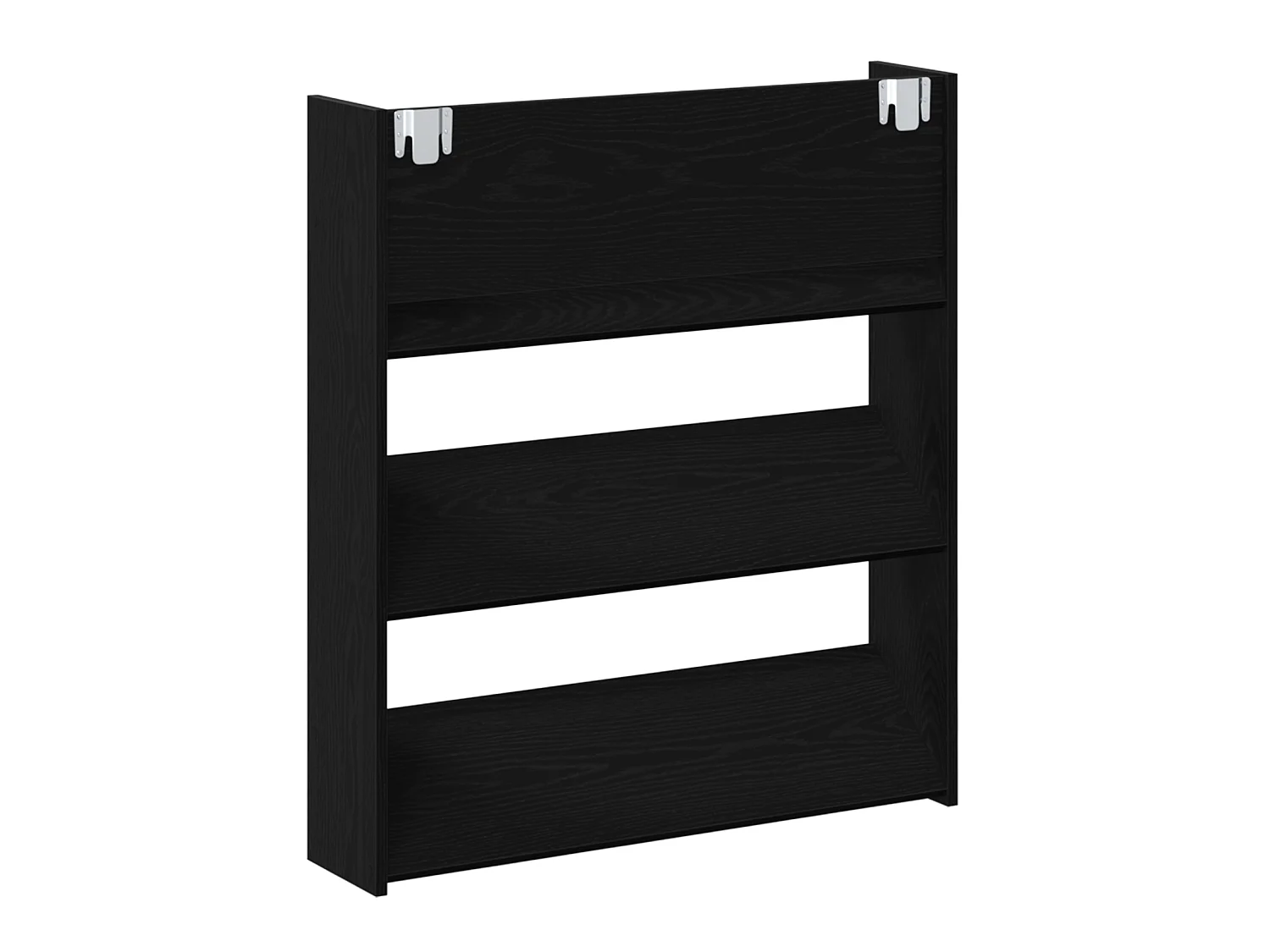 Cabinets à chaussures muraux 2 pcs Chêne noir 60 x 18 x 60 cm