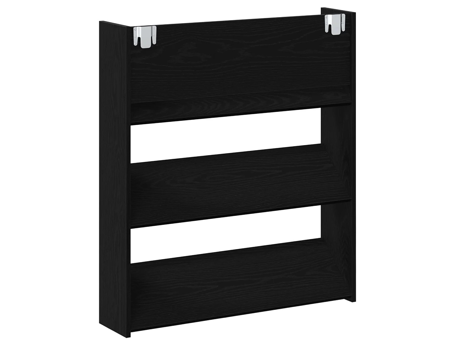 Cabinets à chaussures muraux 2 pcs Chêne noir 60 x 18 x 60 cm