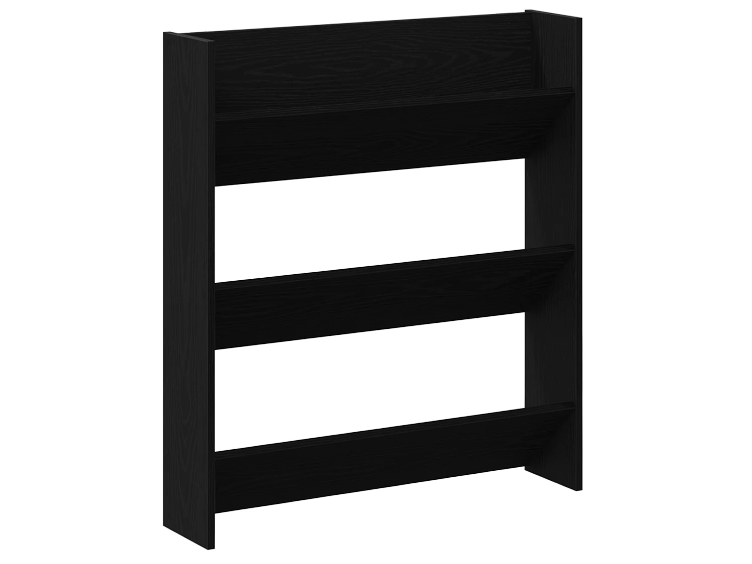 Zapateros de pared 2 uds Roble negro 60 x 18 x 60 cm