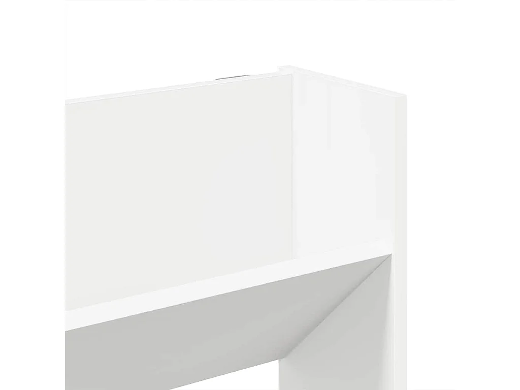 Armoire à chaussures murale blanc 80x18x90 cm bois d'ingénierie