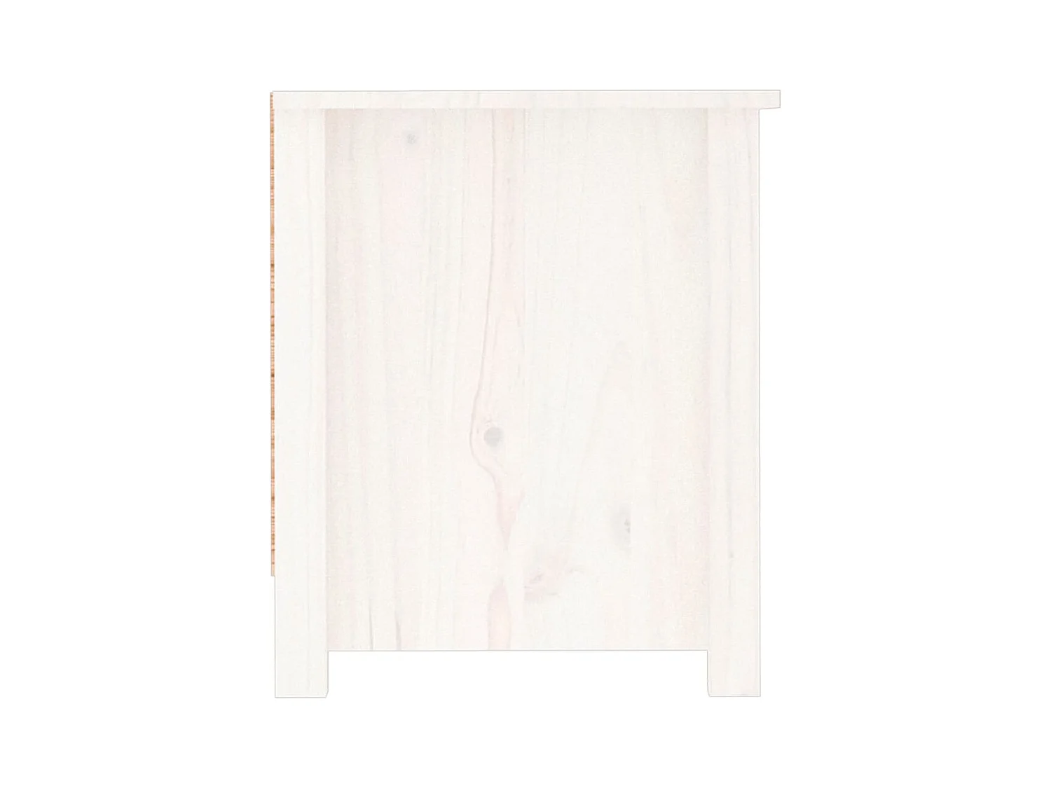 Armoire à chaussures Blanc 110x38x45,5 cm Bois de pin massif