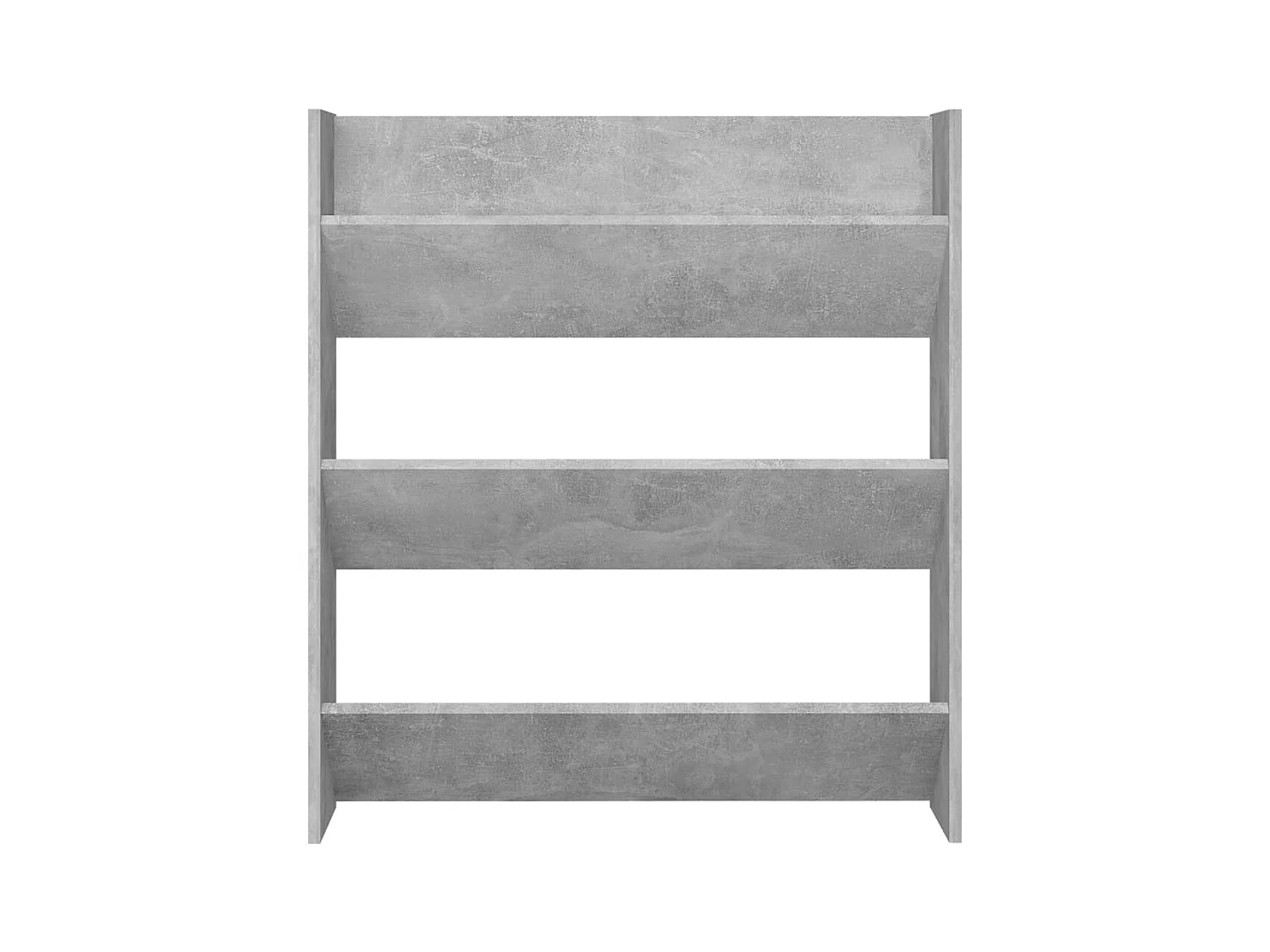 Wandkast voor schoenen Betongrijs 80x18x90 cm Spaanplaat