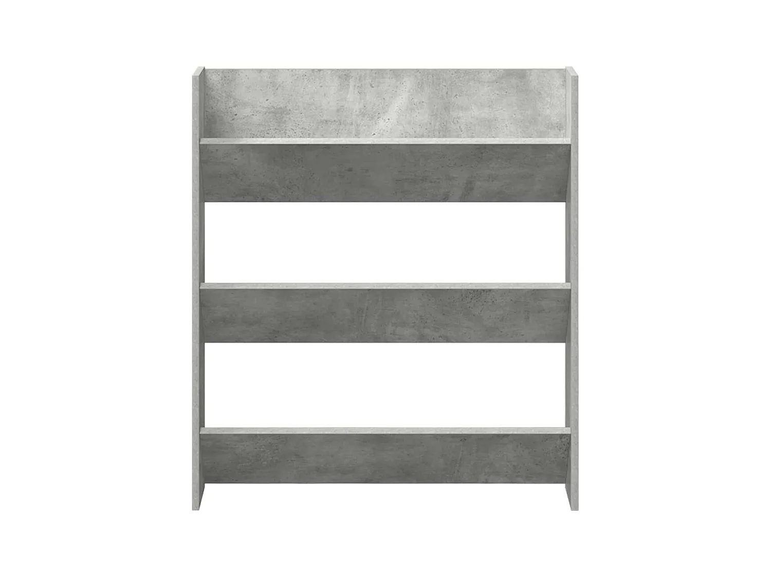 Wandkast voor schoenen Betongrijs 80x18x90 cm Spaanplaat