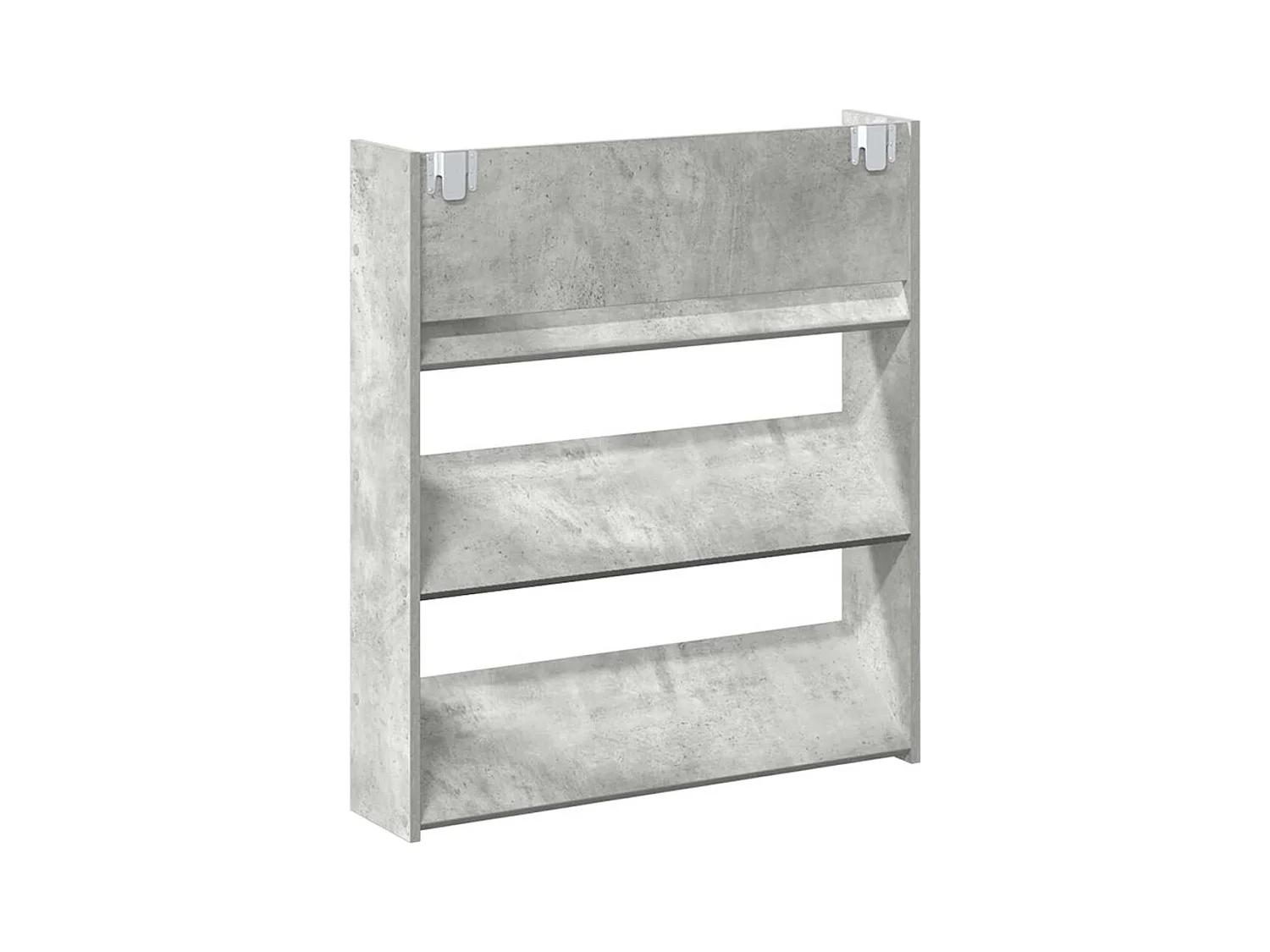 Wandkast voor schoenen Betongrijs 80x18x90 cm Spaanplaat