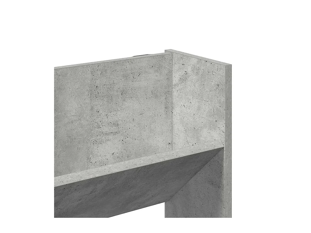 Wandkast voor schoenen Betongrijs 80x18x90 cm Spaanplaat